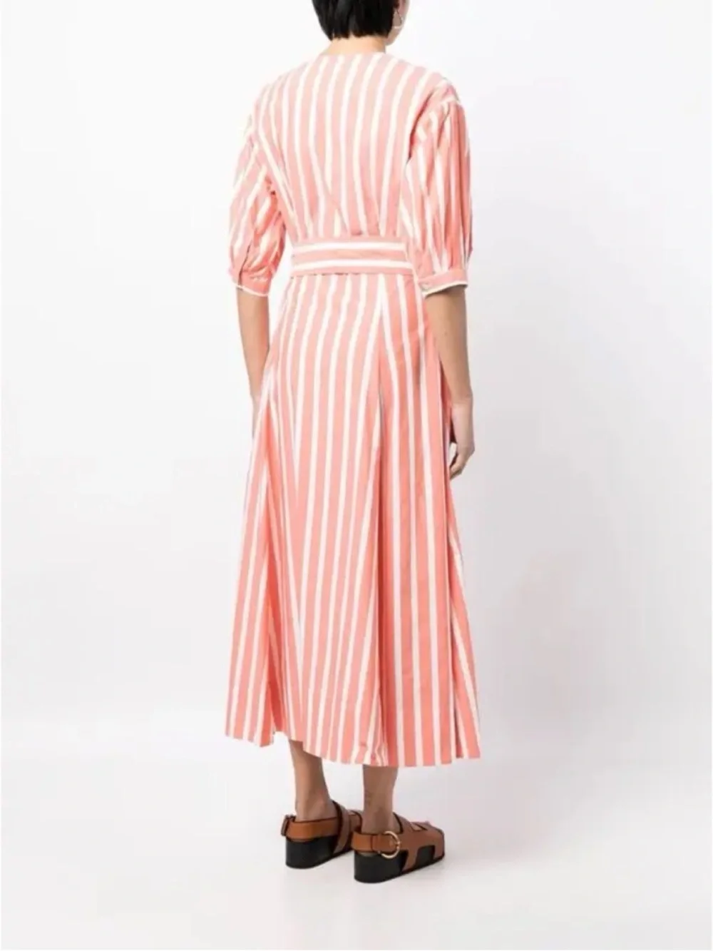 NWT Evi Grintela Yara Striped Midi Shirtdress Small - Picture 3 of 12